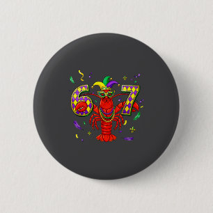 67 Meme Crawfish Mardi Gras Six Seven Gen Alpha Sl 6 Cm Round Badge