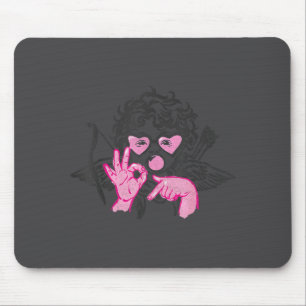 67 Meme Cud Hands Bubble Gum Six Seven Meme Valent Mouse Pad