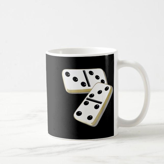 67 Meme Dominoes Funny Six Seven Domino 6 7 Gen Al Coffee Mug (Right)