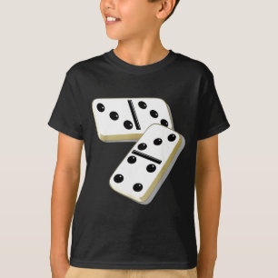 67 Meme Dominoes Funny Six Seven Domino 6 7 Gen Al T-Shirt