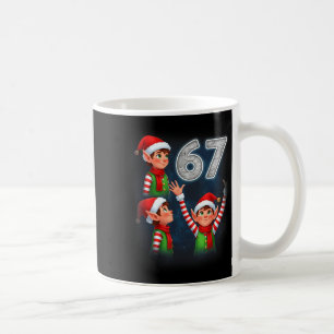 67 Meme Elf Howling At The Moon Parody Funny Chris Coffee Mug