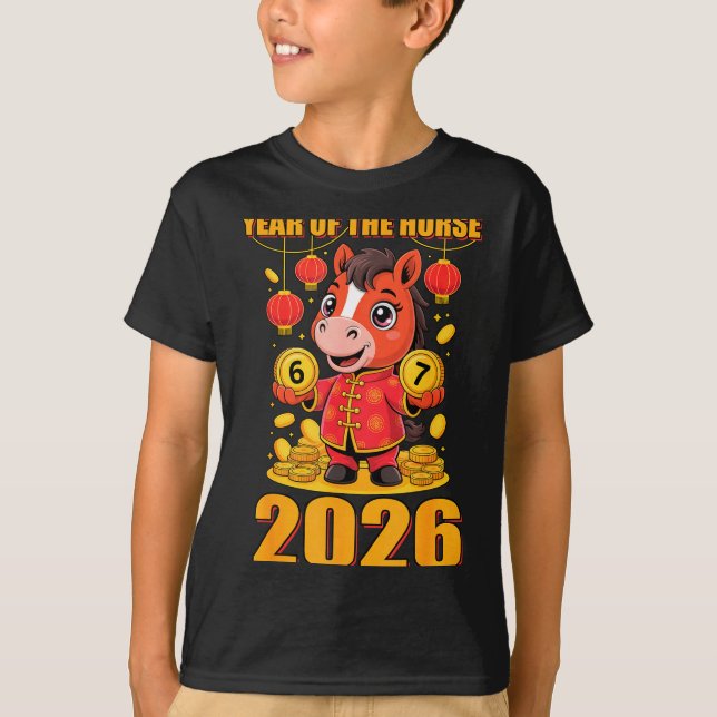 67 Meme Funny Chinese New Year 2026 Year Of The Ho T-Shirt (Front)