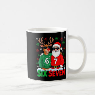67 Meme Funny Christmas Santa Six Seven Coffee Mug