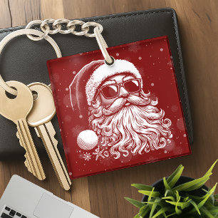 67 Meme Funny Santa Says Six Seven Christmas Key Ring