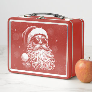 67 Meme Funny Santa Says Six Seven Christmas Metal Lunch Box