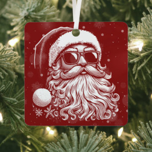 67 Meme Funny Santa Says Six Seven Christmas Metal Tree Decoration