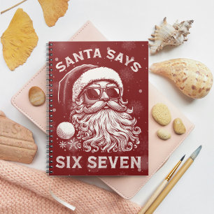 67 Meme Funny Santa Says Six Seven Christmas Notebook