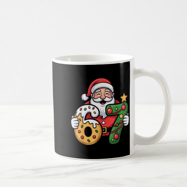 67 Meme Funny Santa Six Seven Christmas Xmas Kids  Coffee Mug (Right)