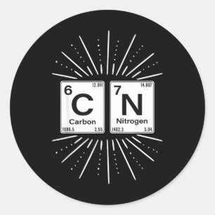 67 Meme Funny Science Chemistry Nerds Humor Period Classic Round Sticker