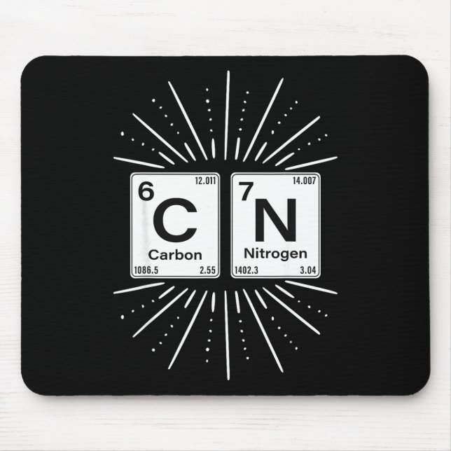 67 Meme Funny Science Chemistry Nerds Humor Period Mouse Pad (Front)