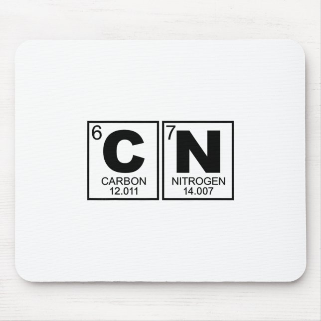 67 Meme Funny Science Teacher Periodic Table Retro Mouse Pad (Front)