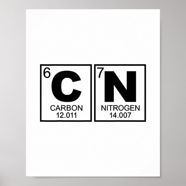 67 Meme Funny Science Teacher Periodic Table Retro Poster (Front)