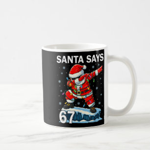 67 Meme Funny Six Seven Christmas 6-7 Meme Santa 6 Coffee Mug