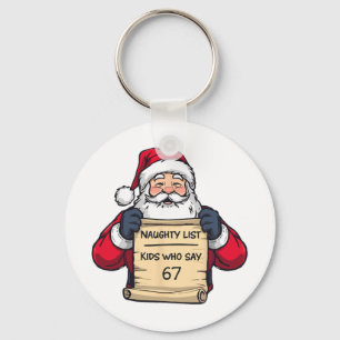 67 Meme Funny Six Seven Christmas For Men Women Ki Key Ring