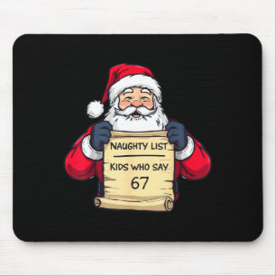 67 Meme Funny Six Seven Christmas For Men Women Ki Mouse Pad