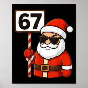 67 Meme Funny Six Seven Christmas For Men Women Ki Poster