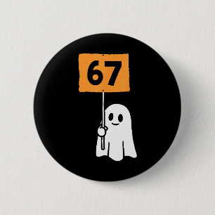 67 Meme Funny Six Seven Halloween 6 Cm Round Badge