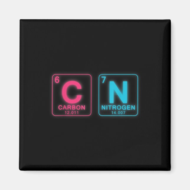 67 Meme Funny Teacher Science Periodic Table 6 7 B Magnet (Front)