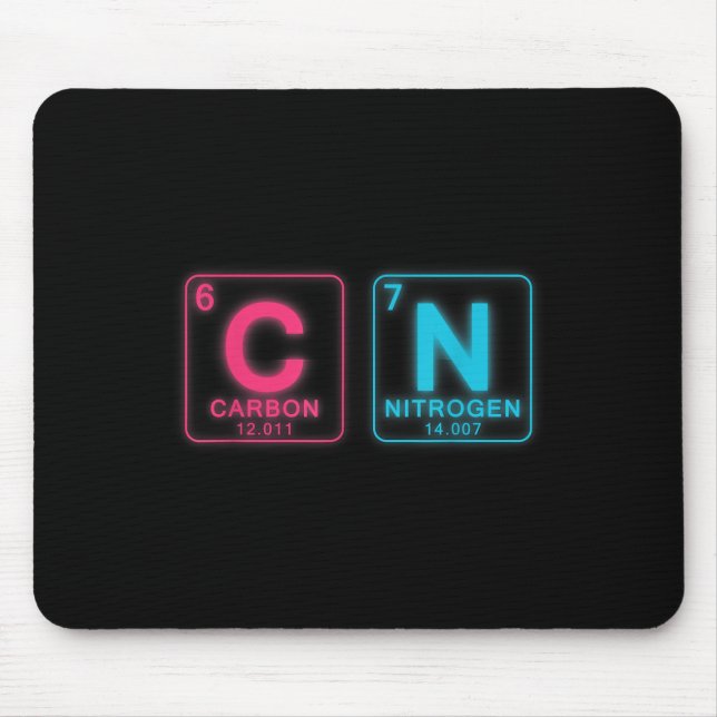 67 Meme Funny Teacher Science Periodic Table 6 7 B Mouse Pad (Front)