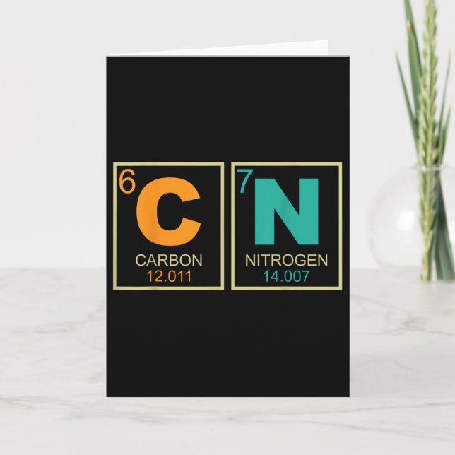 67 Meme Funny Teacher Science Periodic Table Retro Card (Front)