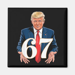 67 Meme Funny Trump 67 Hands Meme Slang 6 7 Hands  Magnet