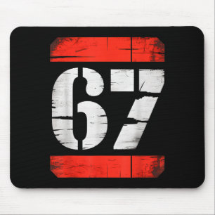 67 Meme Gen Alpha Six Seven 6 7 Boys Tweens Kids  Mouse Pad