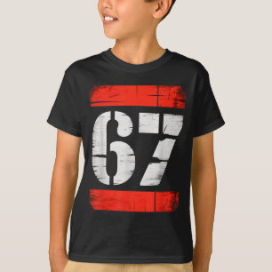 67 Meme Gen Alpha Six Seven 6 7 Boys Tweens Kids  T-Shirt