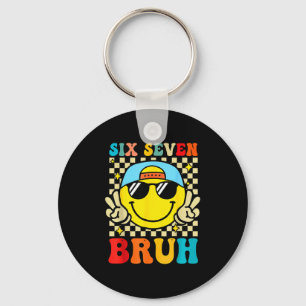67 Meme Gen Alpha Slang 6 7 Six Seven Bruh Funny B Key Ring