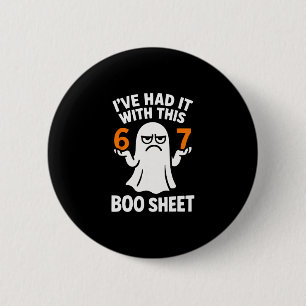 67 Meme Halloween Costume 6 7 Funny Boo Sheet Six  Cm Round Badge