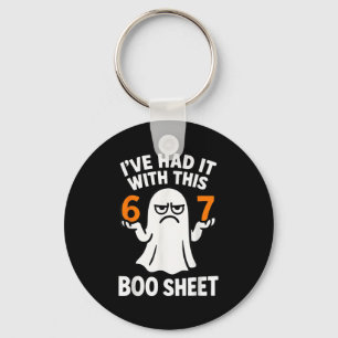67 Meme Halloween Costume 6 7 Funny Boo Sheet Six  Key Ring