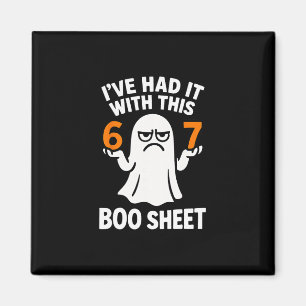 67 Meme Halloween Costume 6 7 Funny Boo Sheet Six Magnet