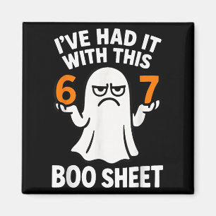 67 Meme Halloween Costume 6 7 Funny Boo Sheet Six Magnet