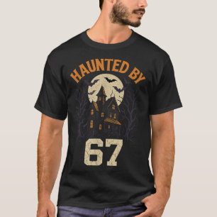 67 Meme Halloween Costume Haunted By 6-7 Brainrot  T-Shirt