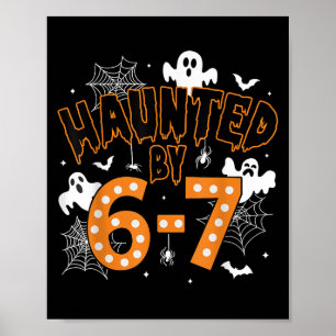 67 Meme Halloween Haunted- Funny Ghost And Pumpkin Poster