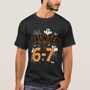 67 Meme Halloween Haunted- Funny Ghost And Pumpkin T-Shirt