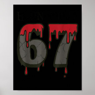 67 Meme Halloween Haunted Soky - Six Seven Gen Alp Poster