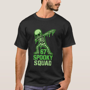 67 Meme Halloween Skeleton 6 7 Brainrot Six Seven T-Shirt