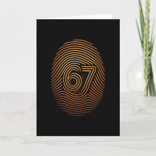 67 Meme Hidden Fingerprint Gen Z Alpha 6 7  Card