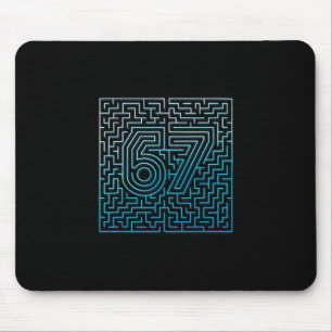 67 Meme Hidden Maze Gen Z Alpha 6 7  Mouse Pad