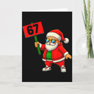 67 Meme Humor 6-7 Funny Six Seven Christmas  Card