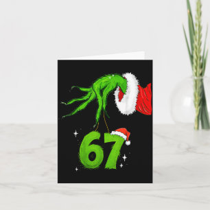 67 Meme Humor 6-7 Funny Six Seven Christmas  Card