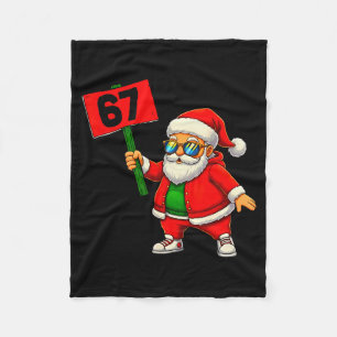 67 Meme Humor 6-7 Funny Six Seven Christmas  Fleece Blanket