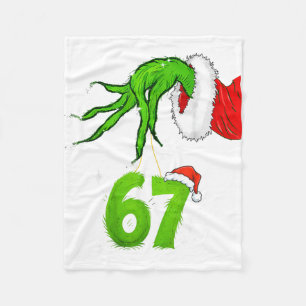67 Meme Humor 6-7 Funny Six Seven Christmas  Fleece Blanket