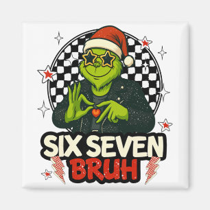 67 Meme Humor 6-7 Funny Six Seven Christmas  Magnet