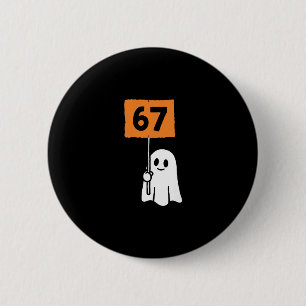 67 Meme Humor 6-7 Funny Six Seven Halloween  6 Cm Round Badge