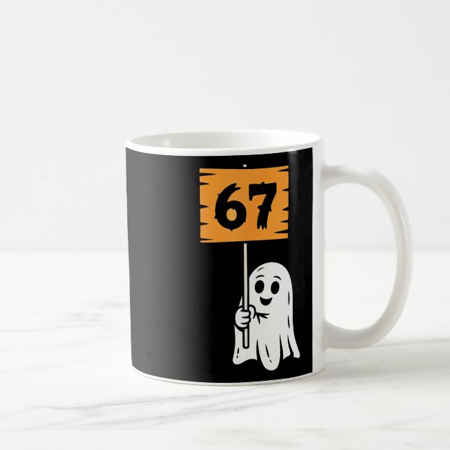 67 Meme Humor 6-7 Six Seven Halloween  Coffee Mug (Right)