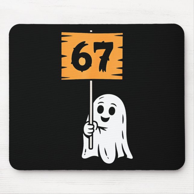 67 Meme Humor 6-7 Six Seven Halloween  Mouse Pad (Front)
