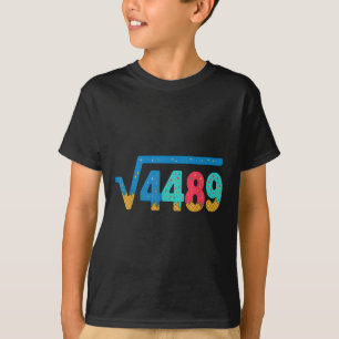 67 Meme Ice Cream Drip Square Root 4489 Slang Math T-Shirt