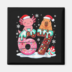 67 Meme Kawaii Axolotl Capybara Christmas Ice Crea Magnet