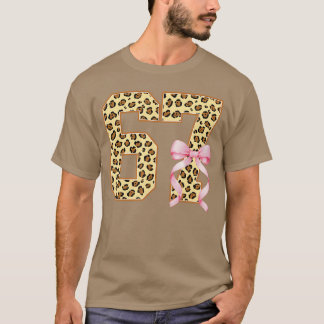 67 Meme Leopard Cheetah Cool SiSeven Funny 67 Gen  T-Shirt